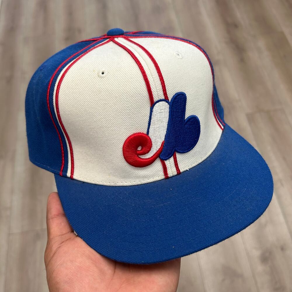 MLB Montreal Expos New Era Cooperstown Fitted Hat Cap sz 7 1/2 B25
